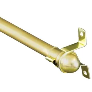 16-28″ DRESDEN CURTAIN CAFE ROD 7/16″ BRASS